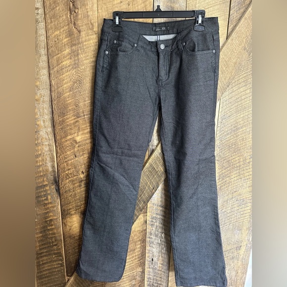Prana Denim - Prana Jeans Womens 8/29 Pant Gray Black Ombre Organic Cotton Regular